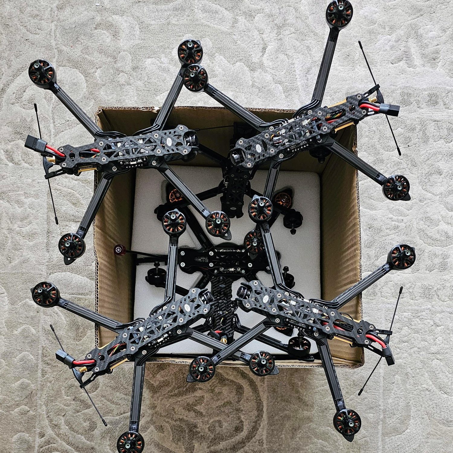 All 7 drones in 7'' size