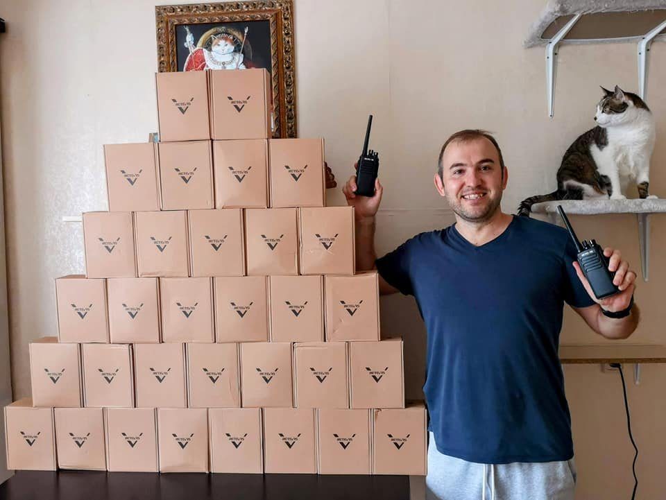 Radios have arrived to Ukraine