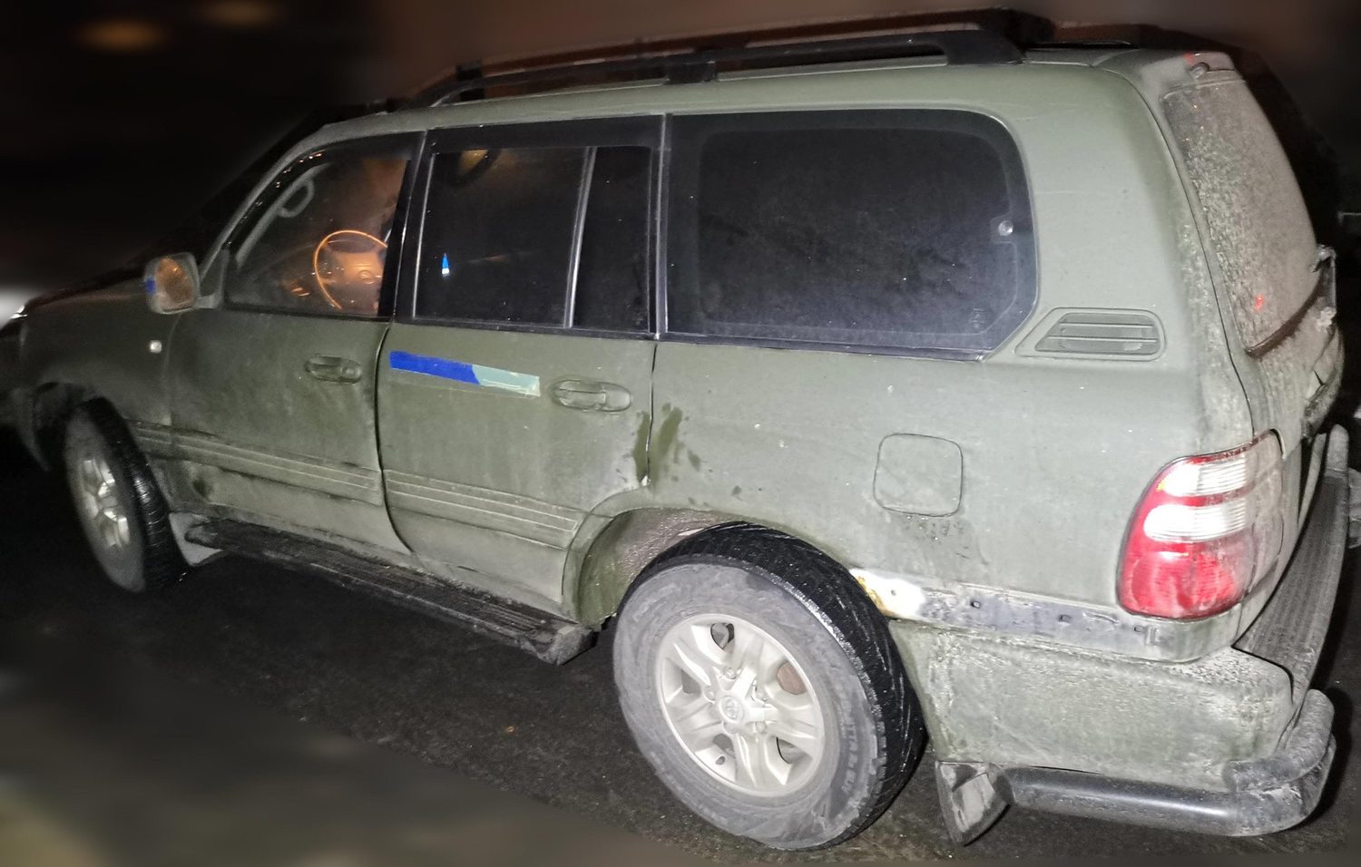 The car before repairs