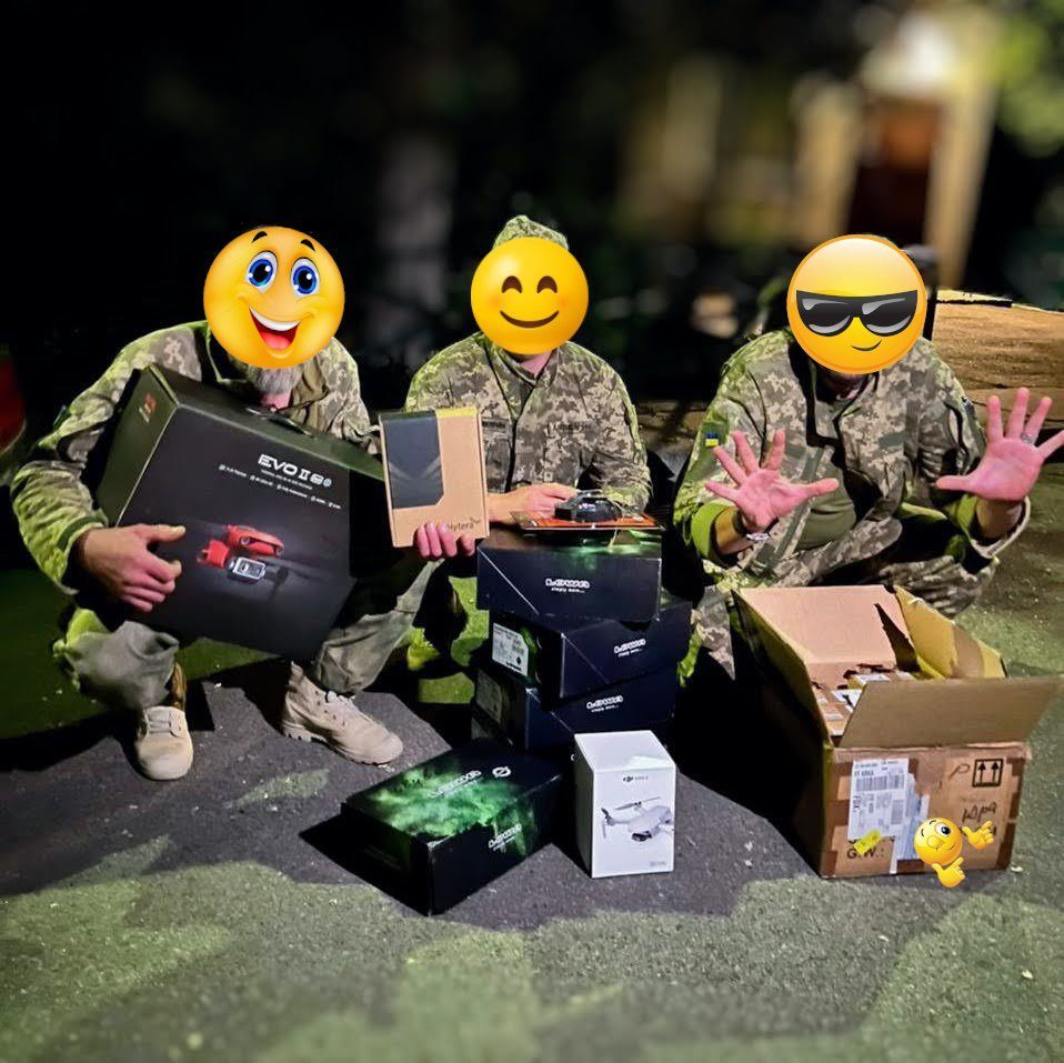 Guy have received our drone!